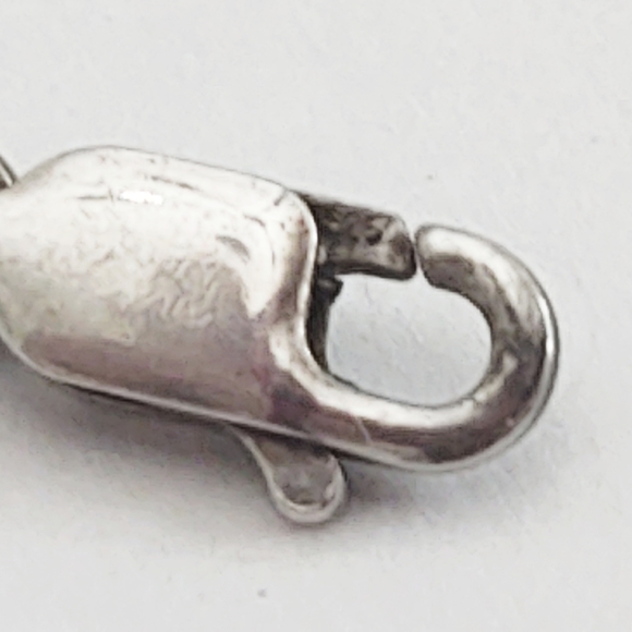 Vintage 43" Long Flapper Opera Length Italian Sterling Silver Station Necklace - Picture 11 of 11